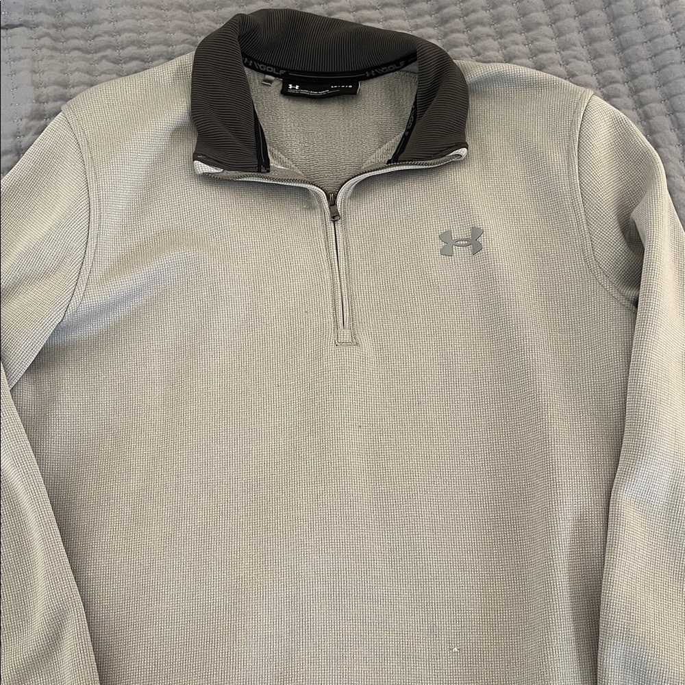 Under Armour Light Gray Quarter-Zip Pullover